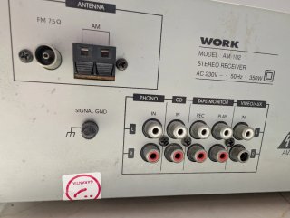 Amplificador Work AM-102 Hi-Fi Stereo ( reparar)