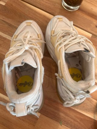 Zapatillas Buffalo Talla 38 Beige/Blanco