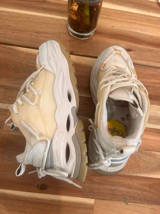 Zapatillas Buffalo Talla 38 Beige/Blanco