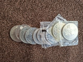 Lote 10 monedas 2000 pesetas y 12€ plata
