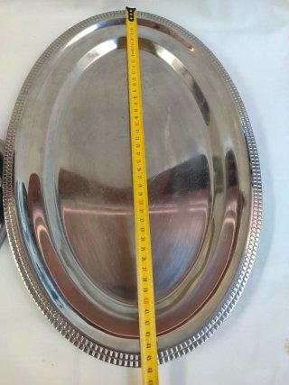 2 Bandejas Metál inox antiguas