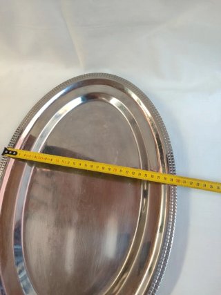 2 Bandejas Metál inox antiguas