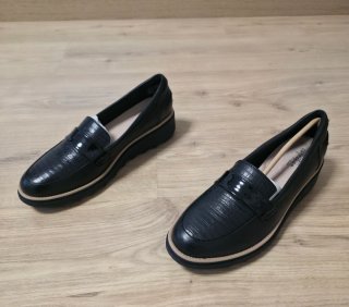 Zapatos Clarks Negros Mujer