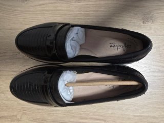 Zapatos Clarks Negros Mujer