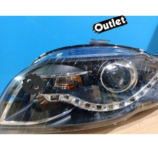 FE FAROS AUDI A4 B7 LUZ DIURNA LED FONDO NEGRO 04-07 R146286