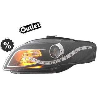 FE FAROS AUDI A4 B7 LUZ DIURNA LED FONDO NEGRO 04-07 R146286