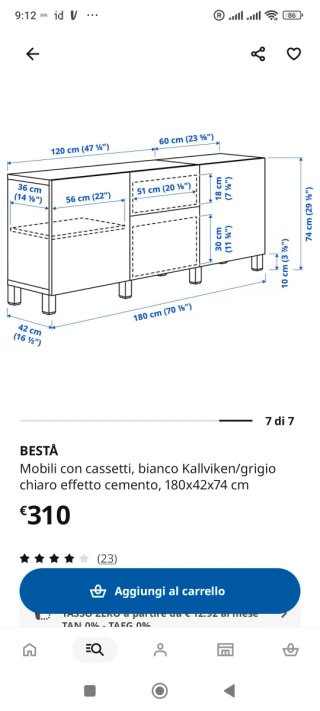 Mueble Salón BESTÅ IKEA