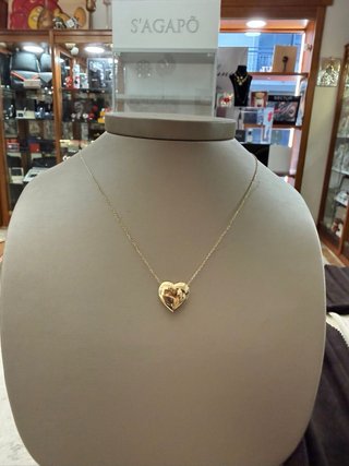 Collana I Gold a cuore oro 9kt