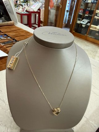 Collana I Gold a cuore oro 9kt