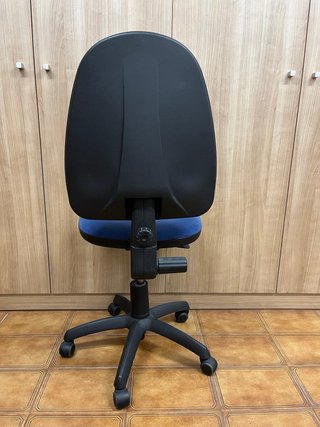Silla de oficina/escritorio azul y negra