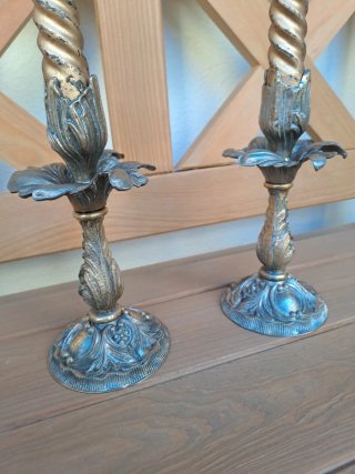 Coppia Candelabri Vintage