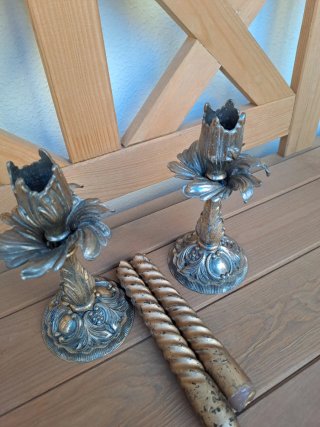 Coppia Candelabri Vintage