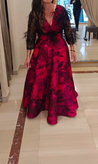 Vestido Manu García Rojo y Negro