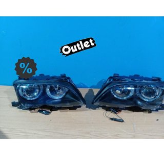 FE FAROS BMW E46 OJOS ANGEL LED CCFL 4 PUERTAS 01-05 FONDO N
