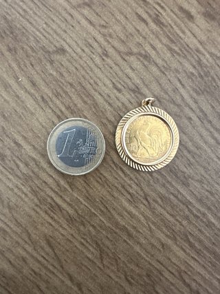 Colgante Moneda Oro 20 Francos 1910 22k
