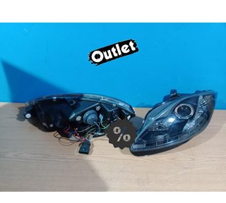 FE FAROS PARA SEAT LEON ALTEA TOLEDO 04-09 LUZ DIURNA LED FO