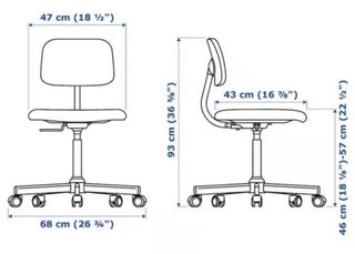 Silla giratoria acolchada beige/gris
