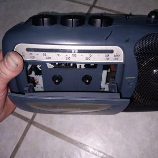 Radiocasset Philips Gris