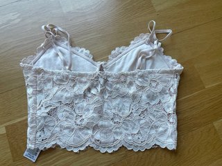 Top encaje rosa palo