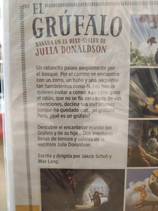El Grúfalo DVD Película Infantil