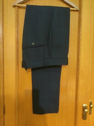 Traje Mango Azul Hombre