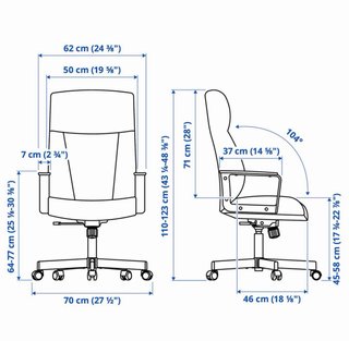 Silla de oficina IKEA ergonómica