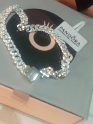 Pulsera Pandora Brillantes Plata