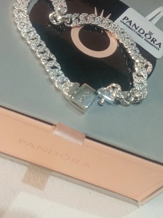 Pulsera Pandora Brillantes Plata