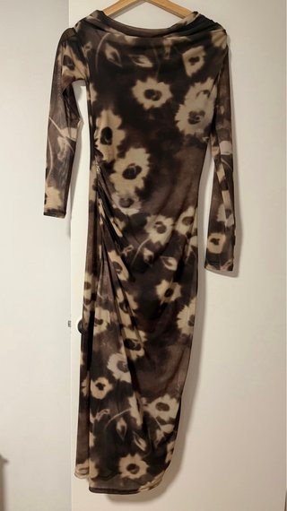 Vestido Mango floral Malla Talla XS