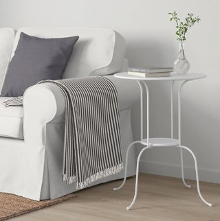 Mesita auxiliar IKEA LINDVED blanca 50x68 cm