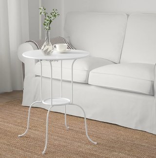 Mesita auxiliar IKEA LINDVED blanca 50x68 cm