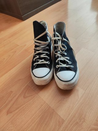 Converse plataforma mujer negras