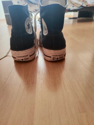 Converse plataforma mujer negras