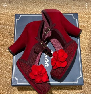 Zapatos Ruby Shoo Vintage Flor Roja