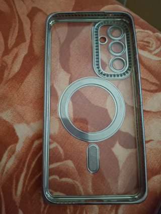 Cover Samsung A35 leopardato e brillantini