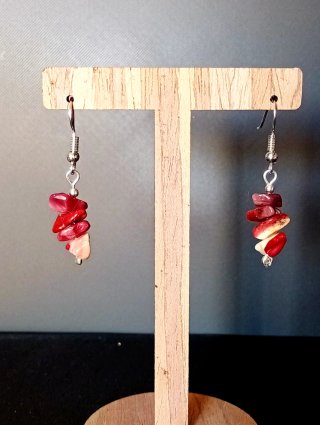 Pendientes piedras naturales