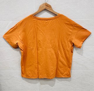 Camiseta naranja Violeta by Mango Talla L grande