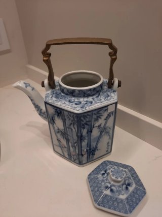 Set di 3 teiere: rossa, blu e bianca