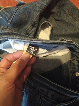 Pantalón vaquero campana azul