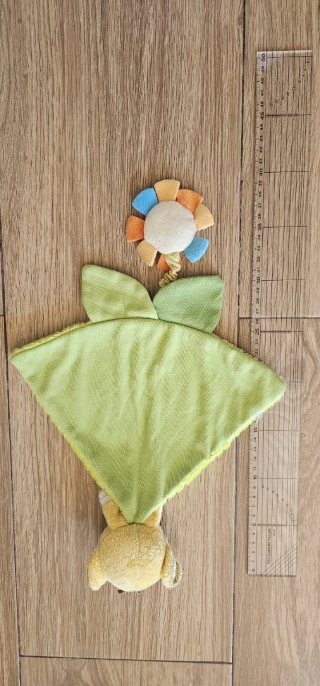 Peluche Tortuga Suave Celeste y Gris