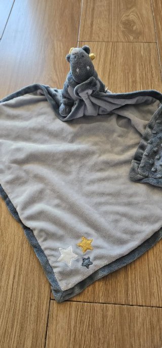 Peluche Tortuga Suave Celeste y Gris