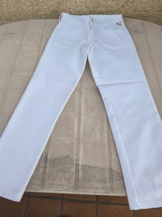 Pantalones Replay Blancos