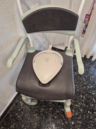 Silla de ruedas para el baño