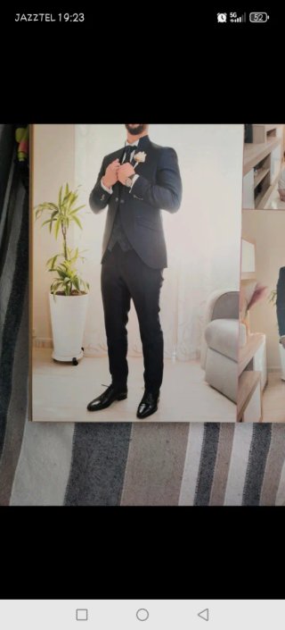 Traje de Novio DI PREGO Negro/Azul