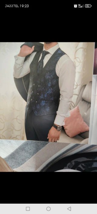 Traje de Novio DI PREGO Negro/Azul