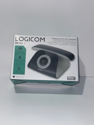 Teléfono Fijo Inalámbrico Logicom Retro 2 DECT