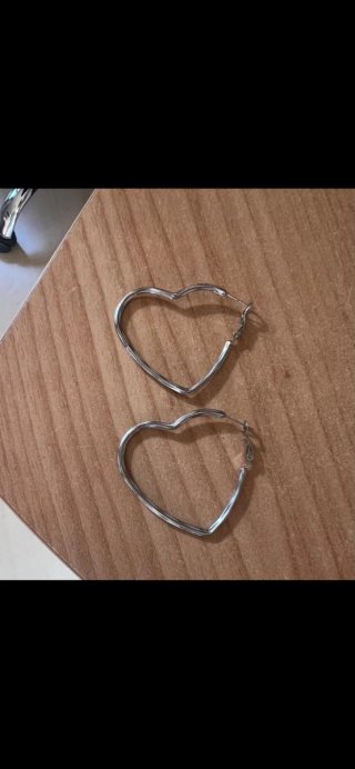 Orecchini a forma di cuore argento