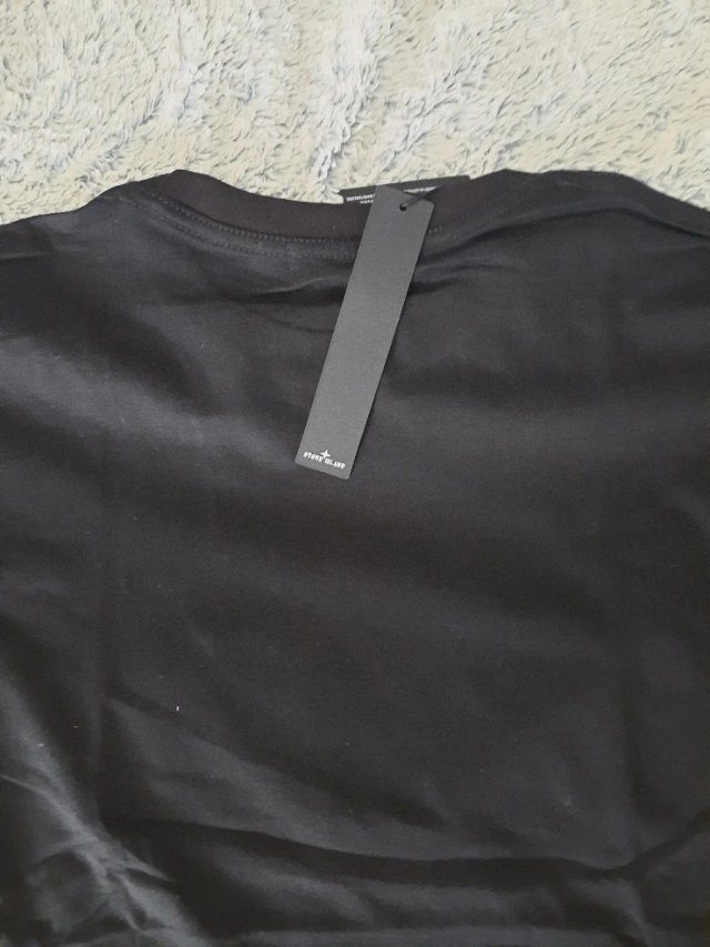Camiseta Stone Island Talla XL Negra