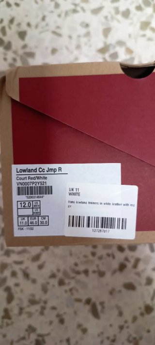Zapatillas VANS Lowland CC JMP Rojas y Blancas