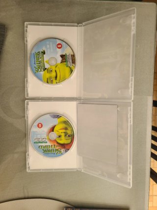 DVD francés/inglés Shrek, Dora, Mamma Mia